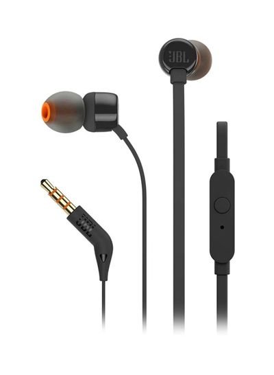 JBL T110 Wired In-Ear Earphones Black