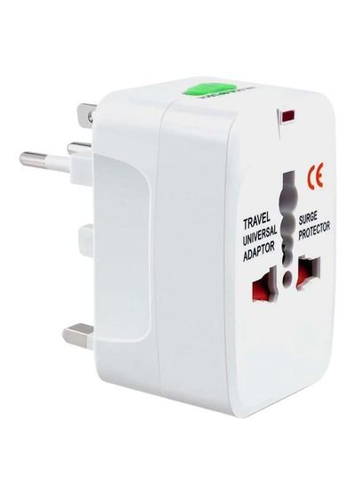 Mifan All-In-One Universal Travel Adapter Plug White