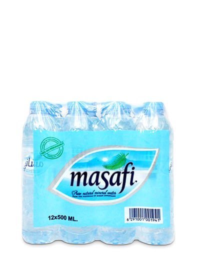 Masafi Water Bottles 500ml Pack of 12