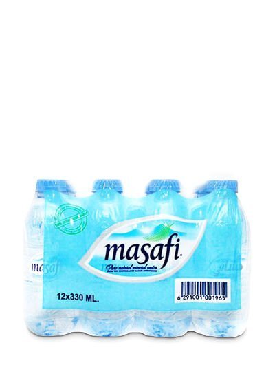Masafi Water Bottles 330ml Pack of 12