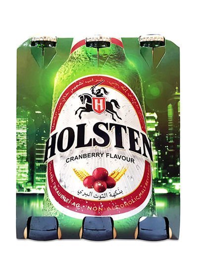 Holsten Non-Alcoholic Malt Beverage Cranberry Flavour 6 x 330 mlml