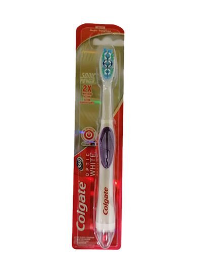 Colgate 360 Degree Optic White Power Toothbrush Multicolor