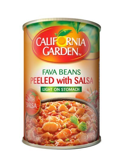 California Garden Canned Peeled Fava Beans With Salsa 450g