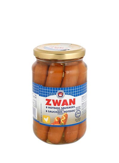 Zwan Chicken 8 Hot Dog Sausages 270g