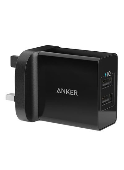 Anker 24W Dual-Port USB Charger Black