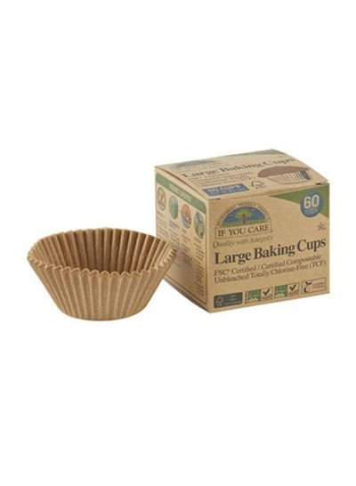 If you care 60-Piece Large Baking Cups 6.35centimeter
