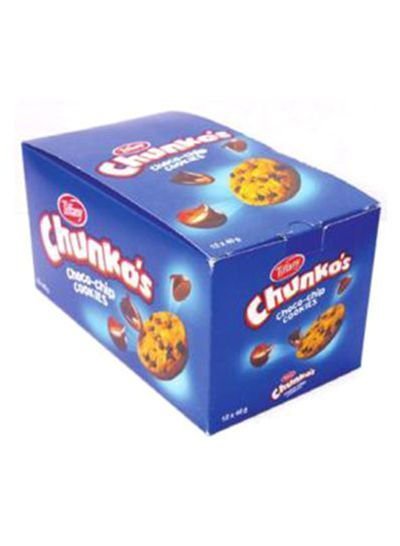 Tiffany Pack Of 12 Chunkos Choco Chip Cookies 43g