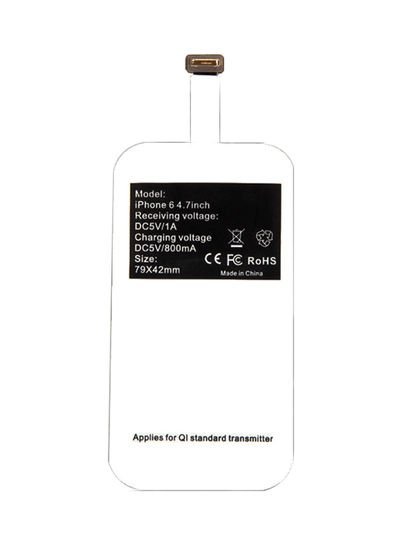 Generic Wireless Charger Receiver Pad For Apple iPhone 6/iPhone 6s/iPhone 5 White