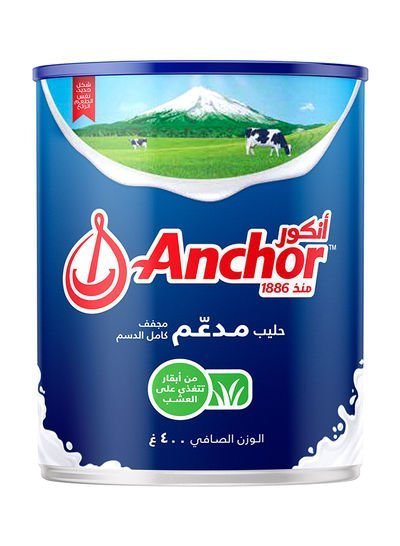 Anchor Full Cream Milk Powder Tin 400g  Single