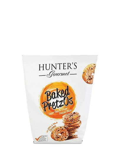 Hunter’s Gourmet Baked Pretzos With White And Black Sesame 180g