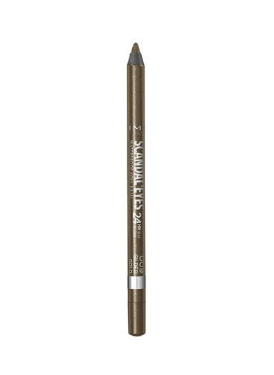 RIMMEL LONDON Scandaleyes Waterproof Kohl Kajal Pencil Eyeliner 1.3 g 09 Gilded Gold