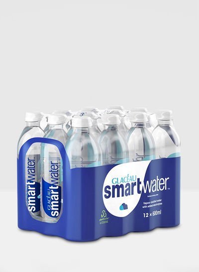 Glaceau Smart Water Pet Bottles 600ml Pack of 12