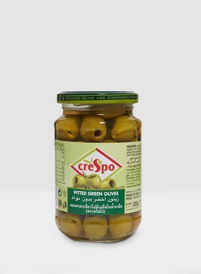 creSpo Pitted Green Olives In Brine 333g