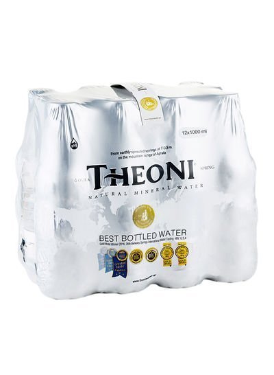 THEONI Natural Mineral Water 1L Pack of 12