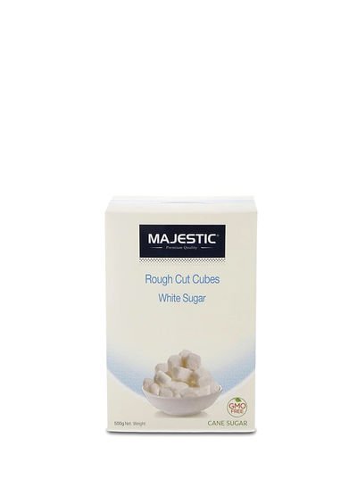 Majestic Rough Cut White Sugar Cubes 500g