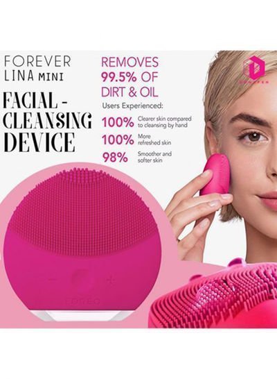 Forever Lina Mini Silicone Facial Cleansing Device Magenta