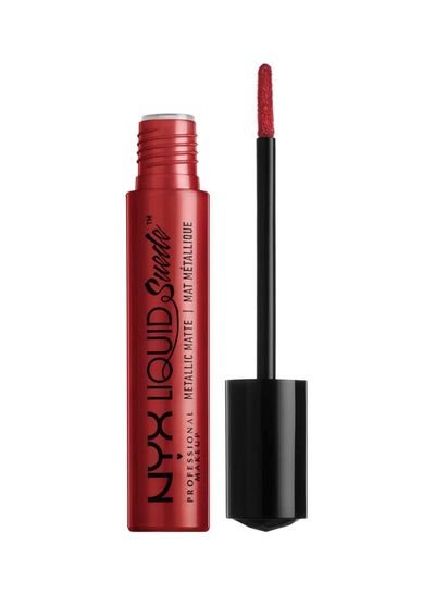 NYX Professional Makeup Liquid Suede Metallic Matte Lipstick Acme