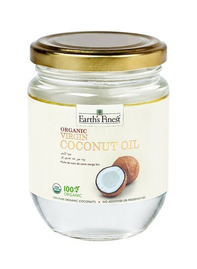Earth`s Finest Virgin Coconut Oil Cold-Pressed Coconut Oil for Cooking, Hair, Body And Massage  Pure Unrefined Coconut 200ml
