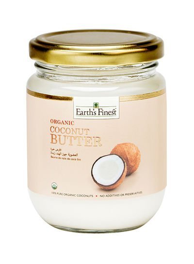 Earth`s Finest Pure Organic Coconut Butter Creamed Coconut for Cooking and Baking 100% Plant-Based Coconut 200ml