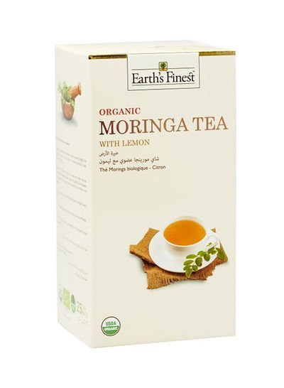 Earth`s Finest Organic Moringa Tea – Lemon 37.5g