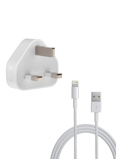 Apple Socket Charger For Apple iPhone 5/5s/5c White