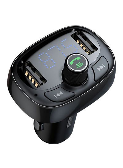 Baseus Wireless Car Charger With MP3 Player Black