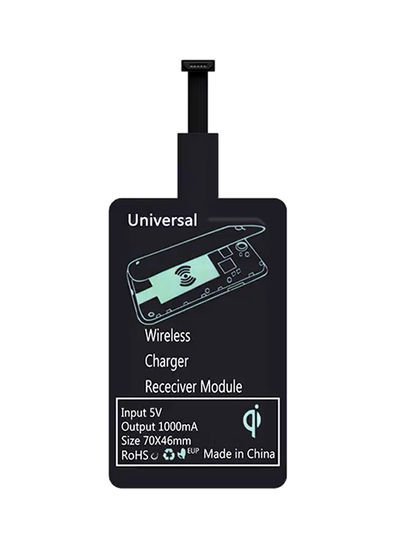 Generic QI Wireless Charge Receiver For Android Black