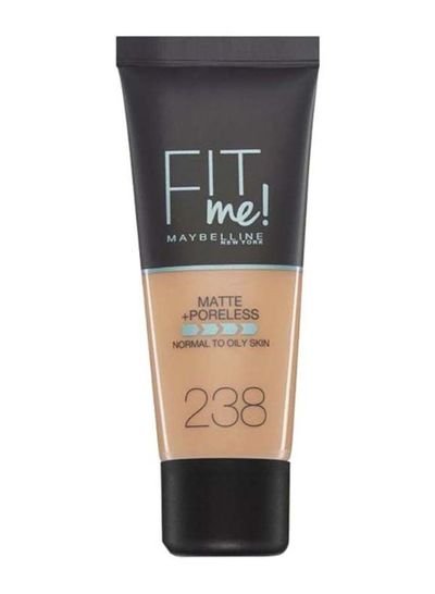 MAYBELLINE NEW YORK Fit Me Matte And Poreless Foundation 238 Rich Tan