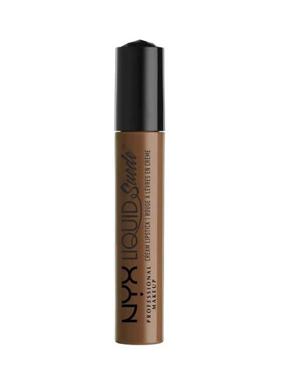 NYX Professional Makeup Liquid Suede Cream Lipstick LSCL22 Downtown Beauty – Walnut Brown