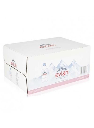 Evian Pack Of 24 Natural Mineral Water330x24 ml Pack of 24