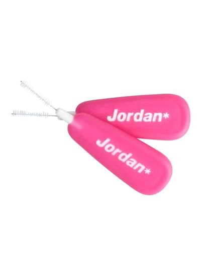 JORDAN 10-Piece Clinic Brush Between Set Pink/White XS