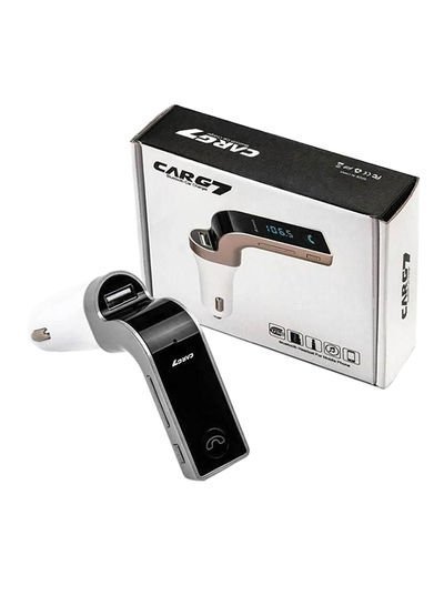 CarG7 Universal Wireless Car Charger With Mp3 Player Black/Silver