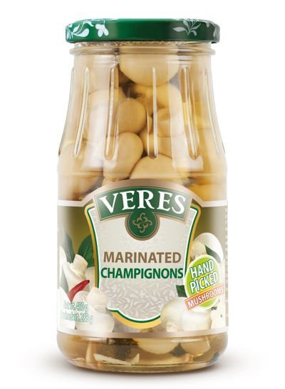 VERES Pack Of 12 Marinated Champignons (480g) 12 x 480g Pack of 12