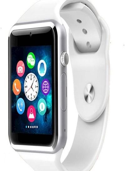 Generic Smart Watch Polycarbonate Band For Android, – A1 White
