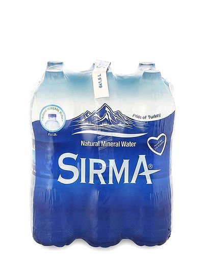 SIRMA Natural Mineral Water 1.5L Pack of 6