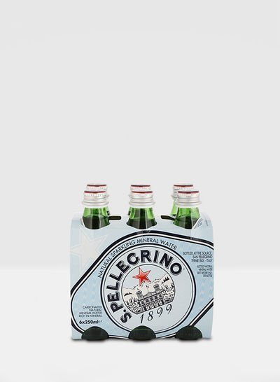 San Pellegrino Natural Sparkling Mineral Water 250ml Pack of 6