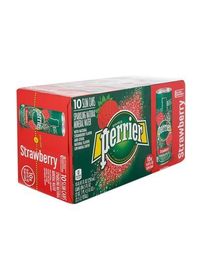 Perrier Strawberry Sparkling Water 250ml Pack of 10