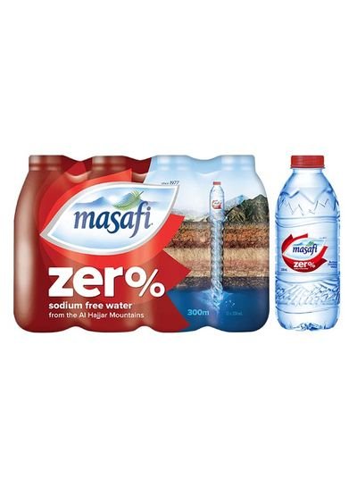 Masafi Zero Sodium Natural Water 330ml Pack of 12