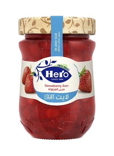 Hero Light Strawberry Jam 320g