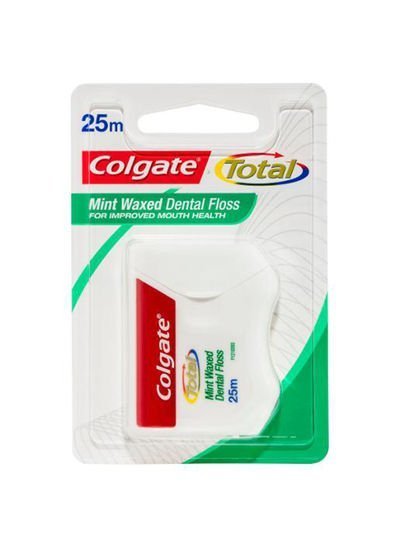 Colgate Mint Waxed Dental Floss muticolor 25meter