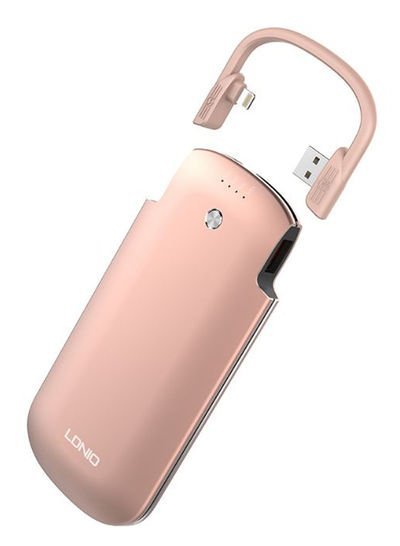 LDNIO 10000 mAh Fast Charger Expert Power Bank Rose Gold