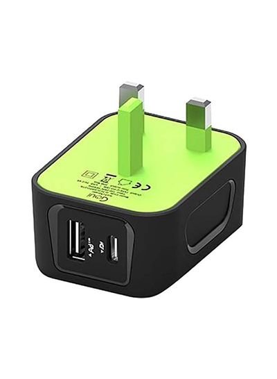 Goui Spot PD Technology And Auto Detection Wall Charger Black/Green