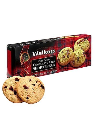 Walkers Pure Butter Chocolate Chip 125g