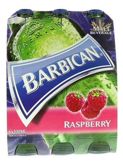 Barbican Raspberry Non Alcoholic Malt Beverage Bottles 330ml Pack of 6