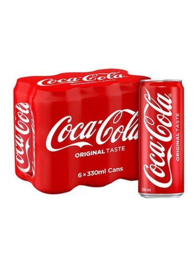 Coca Cola Soft Drink Can 6x330ml Pack of 6