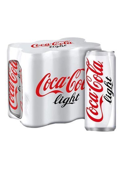 Coca Cola Light Soft Drink Cans 330ml Pack of 6