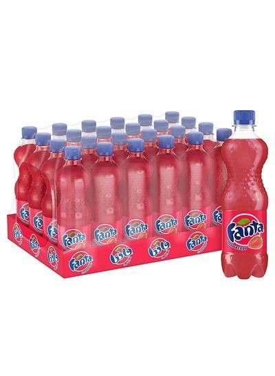 Fanta Strawberry Soft Drink Cans 500ml Pack of 24