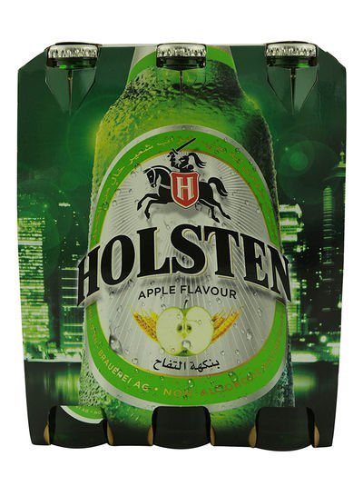 Holsten Black Apple Flavour Malt Beverage Bottles 330ml Pack of 6