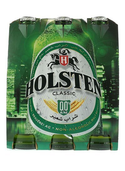 Holsten Classic Flavour Malt Beverage Bottles 330ml Pack of 6