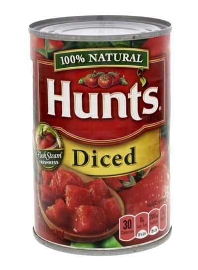 Hunt’S Basil Garlic And Oregano Diced Tomatoes 411g